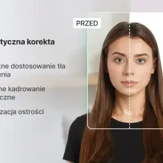 Automatyczna korekta zdjęcia do dowodu: inteligentne dostosowanie tła, oświetlenia, kadrowanie biometryczne i optymalizacja ostrości.