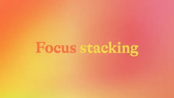 Focus stacking - Ostrość zdjęć od A do Z i do druku